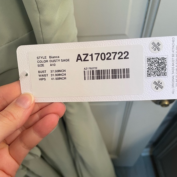 NWT. Azazie Bianca Dress - Picture 5 of 8